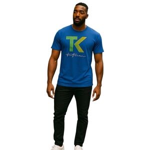 Tony Kanaan Unisex Indycar Graphic T-Shirt With Script Signature Size M NWT